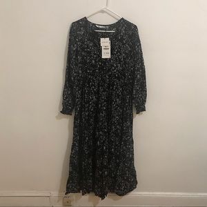 Zara floral maxi dress